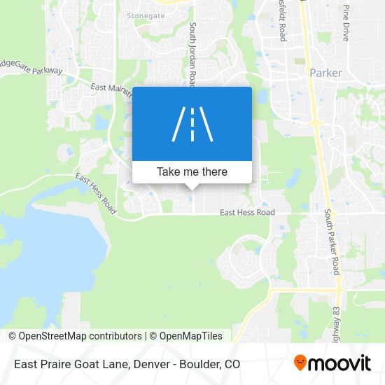 East Praire Goat Lane map