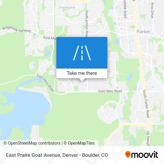 East Praire Goat Avenue map