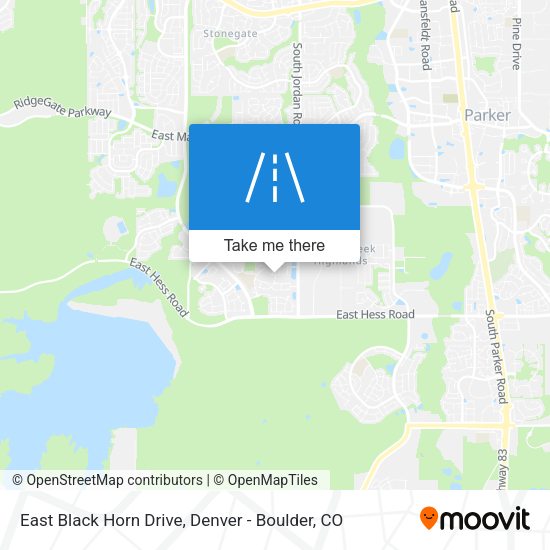 East Black Horn Drive map