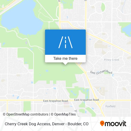 Mapa de Cherry Creek Dog Access