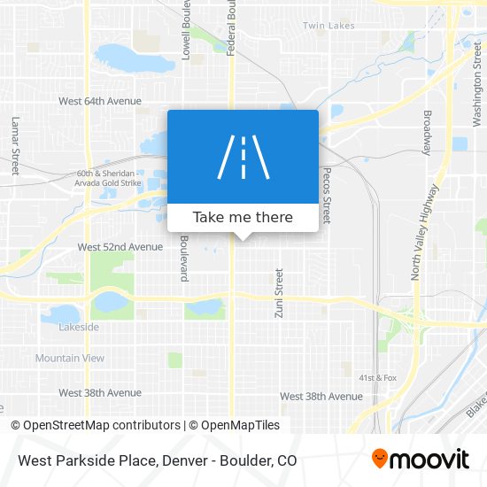 Mapa de West Parkside Place