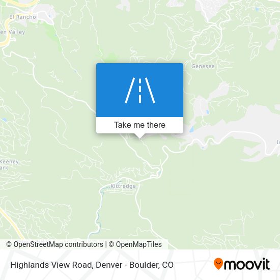 Highlands View Road map