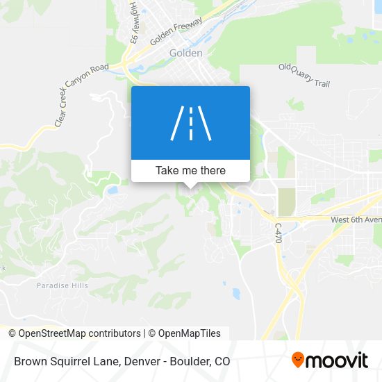Brown Squirrel Lane map