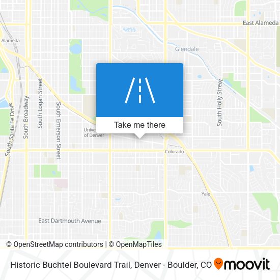 Historic Buchtel Boulevard Trail map