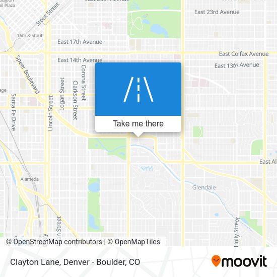 Clayton Lane map