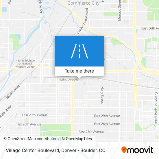 Mapa de Village Center Boulevard