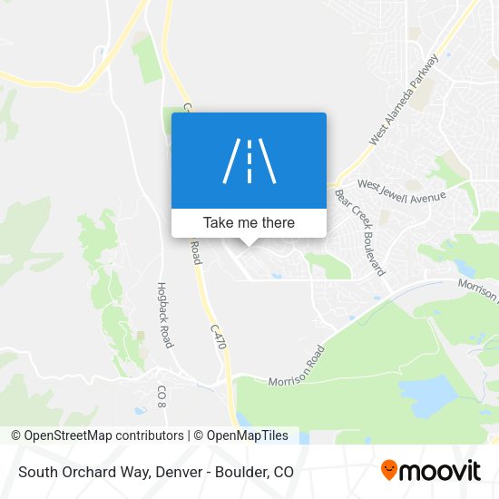 South Orchard Way map