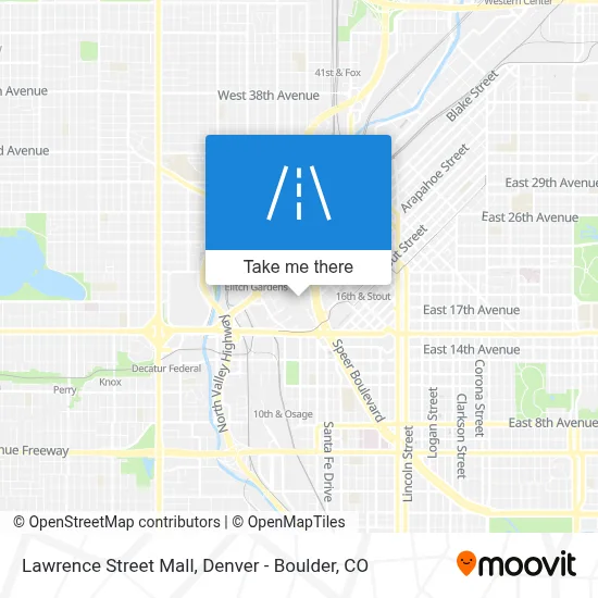 Lawrence Street Mall map