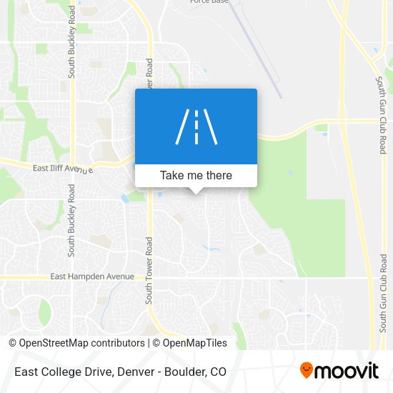 East College Drive map