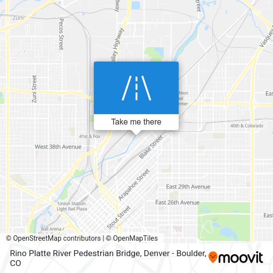 Mapa de Rino Platte River Pedestrian Bridge