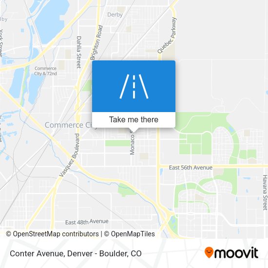 Conter Avenue map