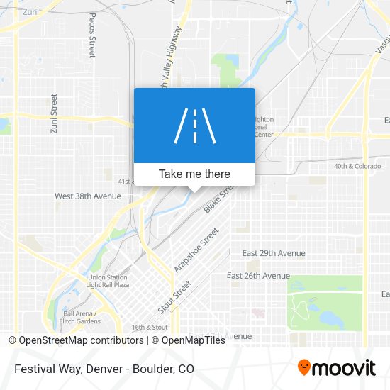 Festival Way map