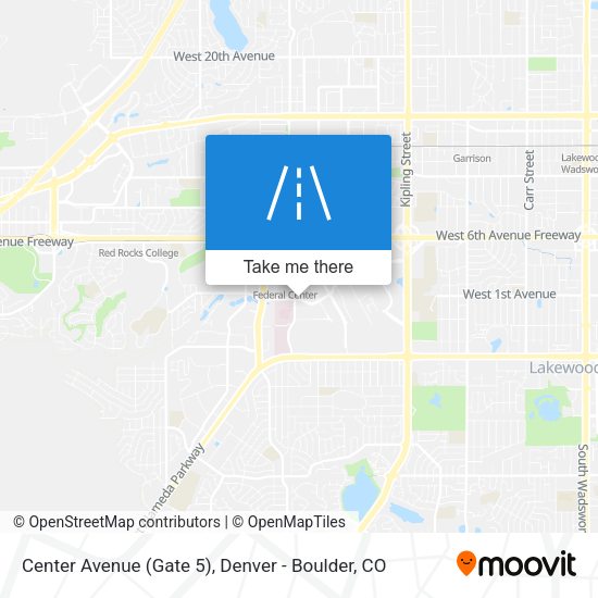 Center Avenue (Gate 5) map