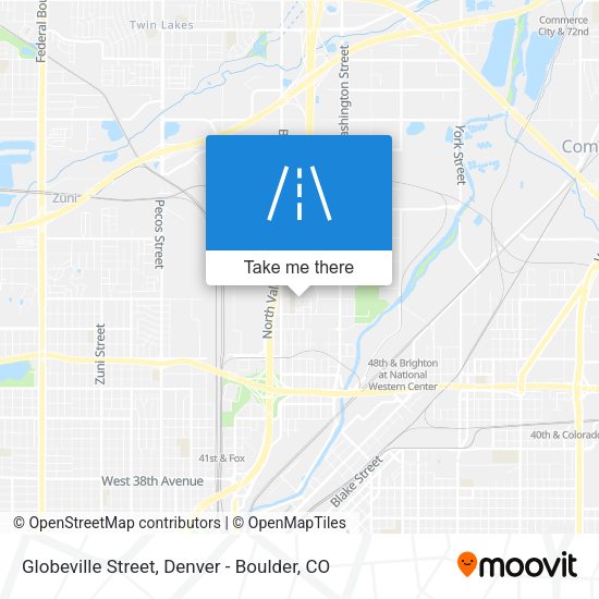 Globeville Street map