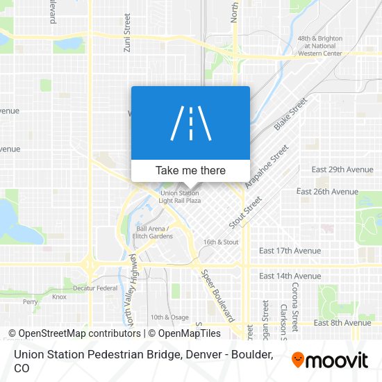 Mapa de Union Station Pedestrian Bridge