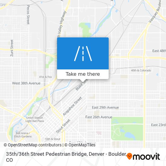 35th / 36th Street Pedestrian Bridge map