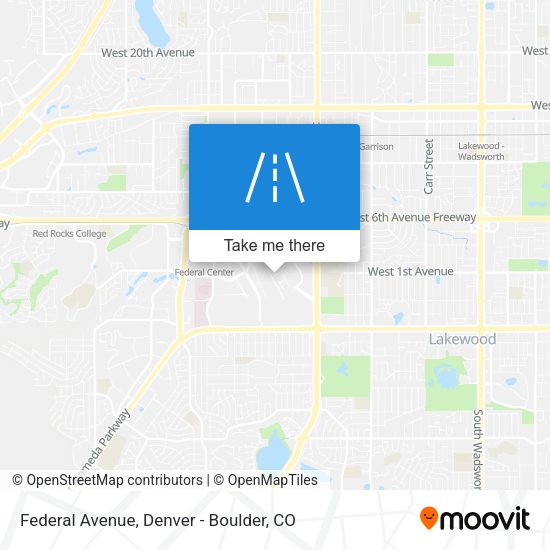 Federal Avenue map