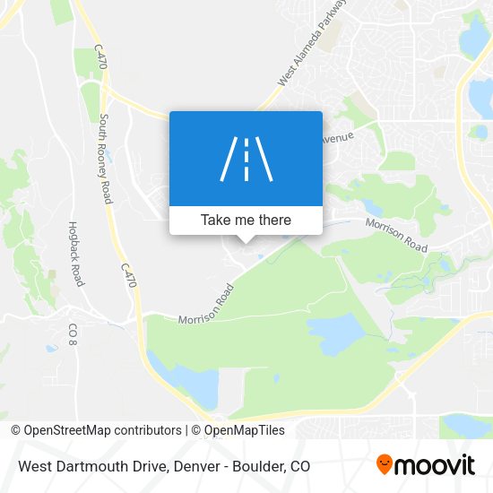 Mapa de West Dartmouth Drive