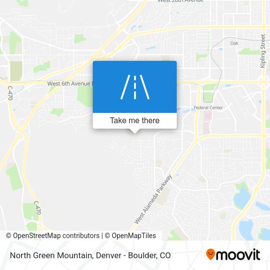 North Green Mountain map