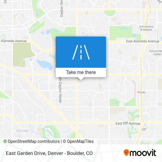 East Garden Drive map