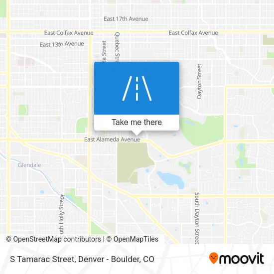 S Tamarac Street map