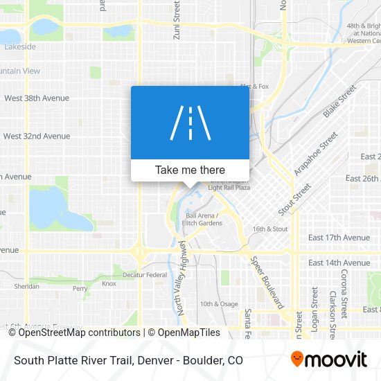 South Platte River Trail map