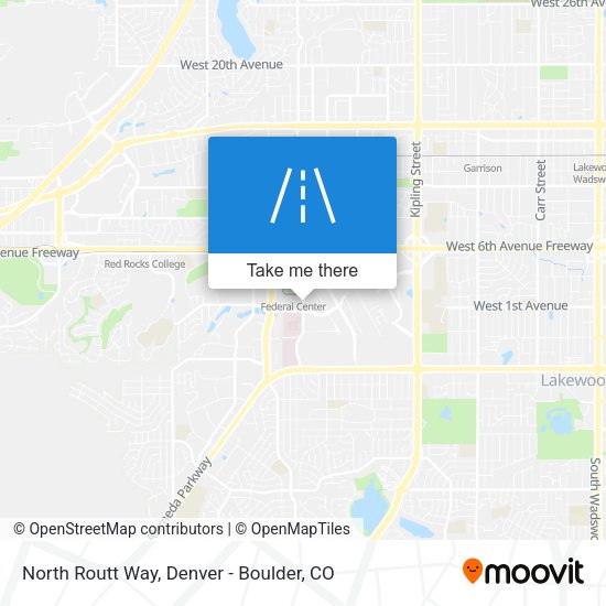 North Routt Way map