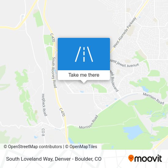 South Loveland Way map