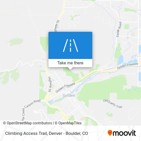 Mapa de Climbing Access Trail