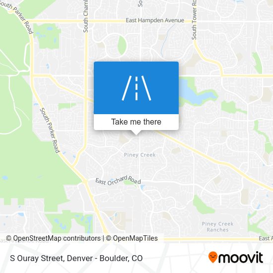 S Ouray Street map