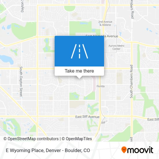E Wyoming Place map