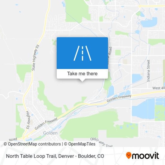 North Table Loop Trail map