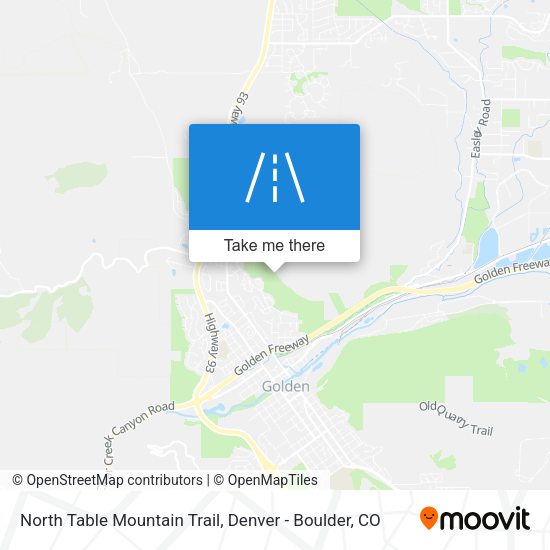 Mapa de North Table Mountain Trail