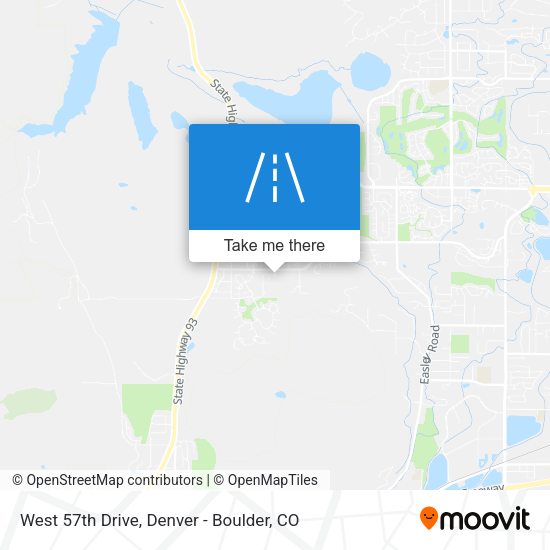 Mapa de West 57th Drive