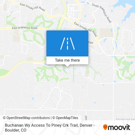 Buchanan Wy Access To Piney Crk Trail map