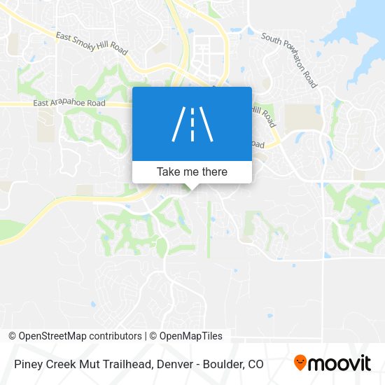Piney Creek Mut Trailhead map