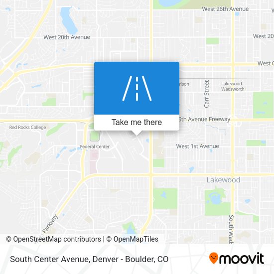 South Center Avenue map