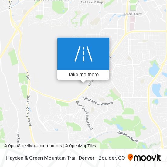 Hayden & Green Mountain Trail map