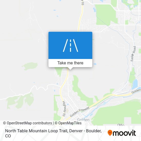 Mapa de North Table Mountain Loop Trail