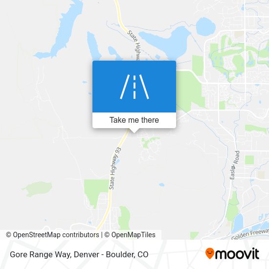 Gore Range Way map