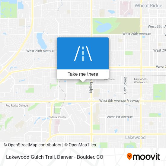 Lakewood Gulch Trail map