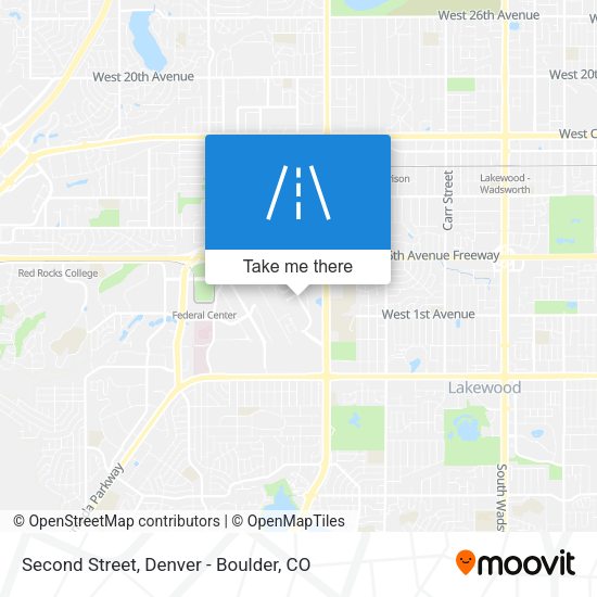 Second Street map