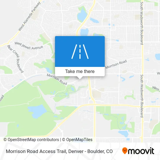 Morrison Road Access Trail map