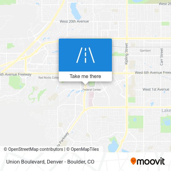 Union Boulevard map