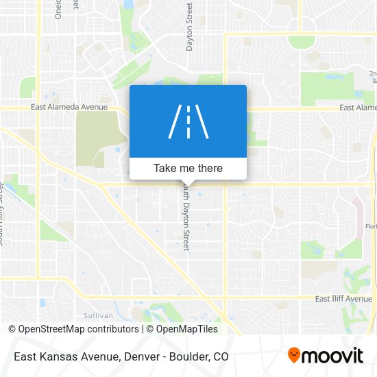 East Kansas Avenue map