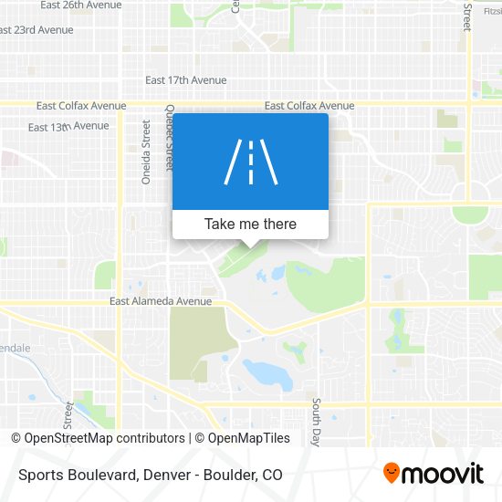 Mapa de Sports Boulevard