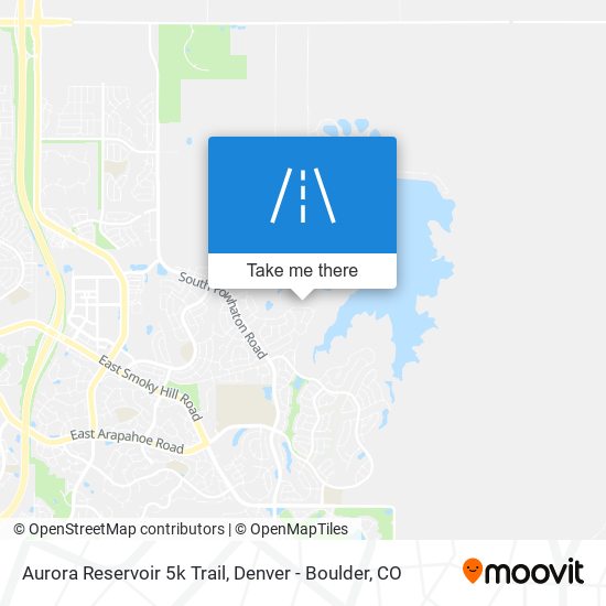 Aurora Reservoir 5k Trail map