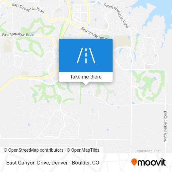 East Canyon Drive map