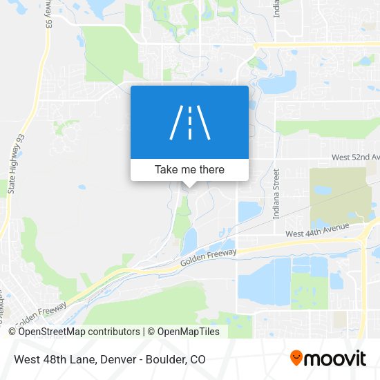 Mapa de West 48th Lane