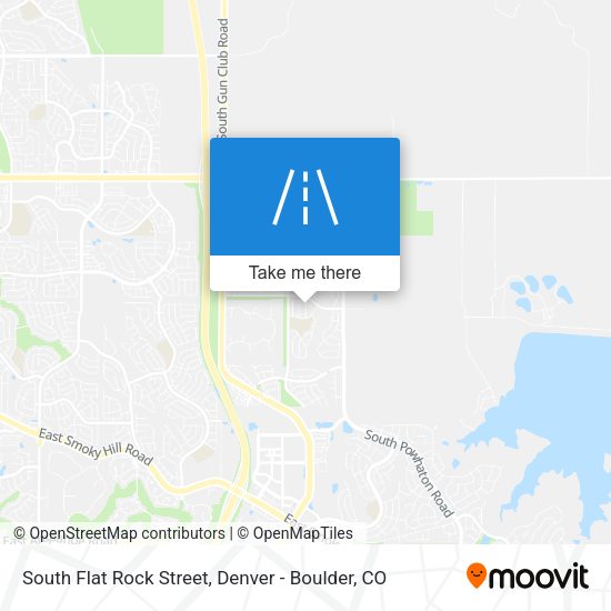 South Flat Rock Street map